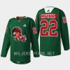 men coyotes 2022 warmup howliday green jersey