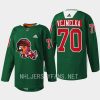 men coyotes karel vejmelka 2022 warmup howliday green jersey