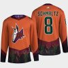 men coyotes nick schmaltz 2022 authentic primegreen reverse retro 2.0 orange jersey