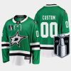 men custom stars green 2022 stanley cup playoffs home jersey