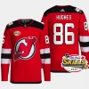 men devils jack hughes authentic home 2024 nhl all star skills red jersey