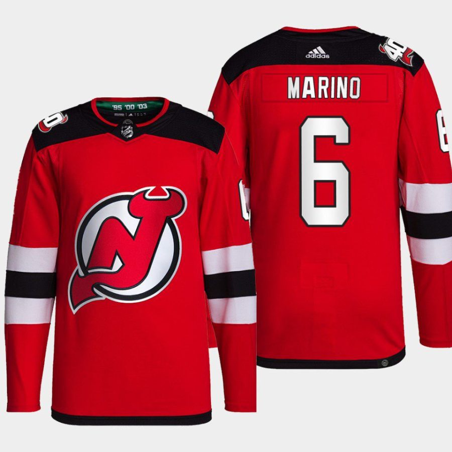 men devils john marino 2022 home primegreen authentic red jersey