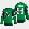 men devils tomas tatar warm up st patricks day 2022 green jersey