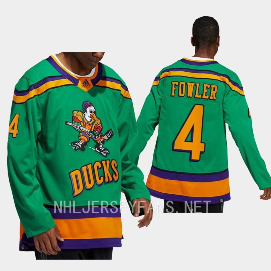 men ducks cam fowler authentic mighty ducks green jersey