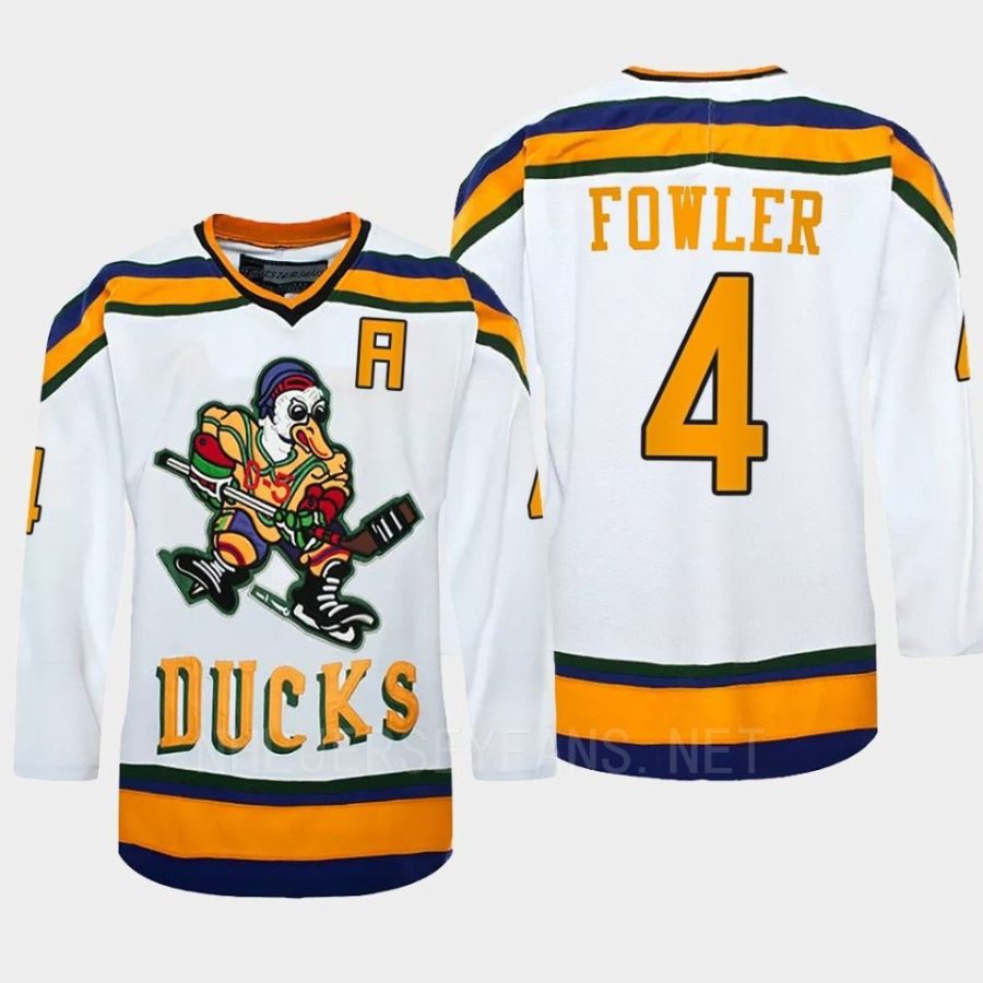 men ducks cam fowler ice hockey the mighty ducks white jersey