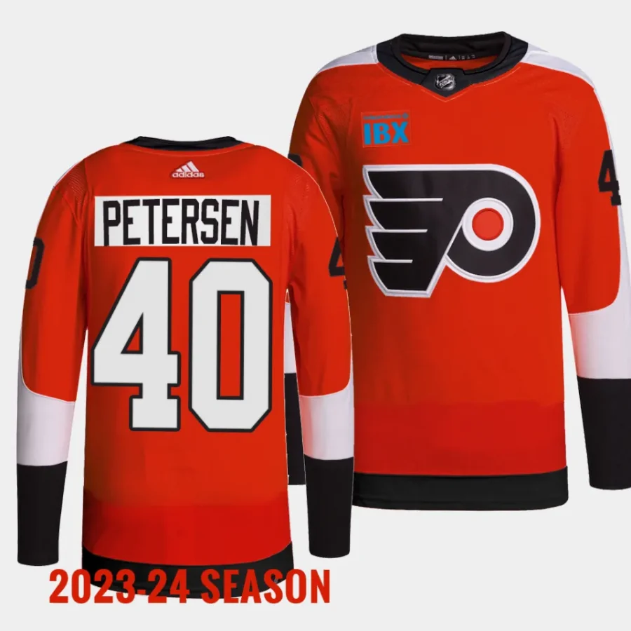 men flyers cal petersen 2023 24 primegreen home authentic pro burnt orange jersey