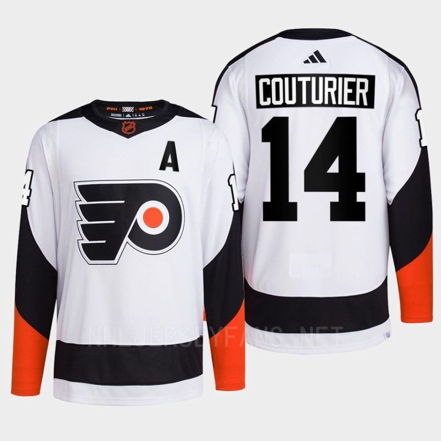 men flyers sean couturier 2022 authentic primegreen reverse retro 2.0 white jersey