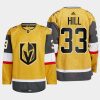 men golden knights adin hill 2022 23 authentic home gold jersey