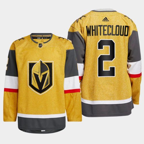 men golden knights zach whitecloud 2022 23 authentic home gold jersey