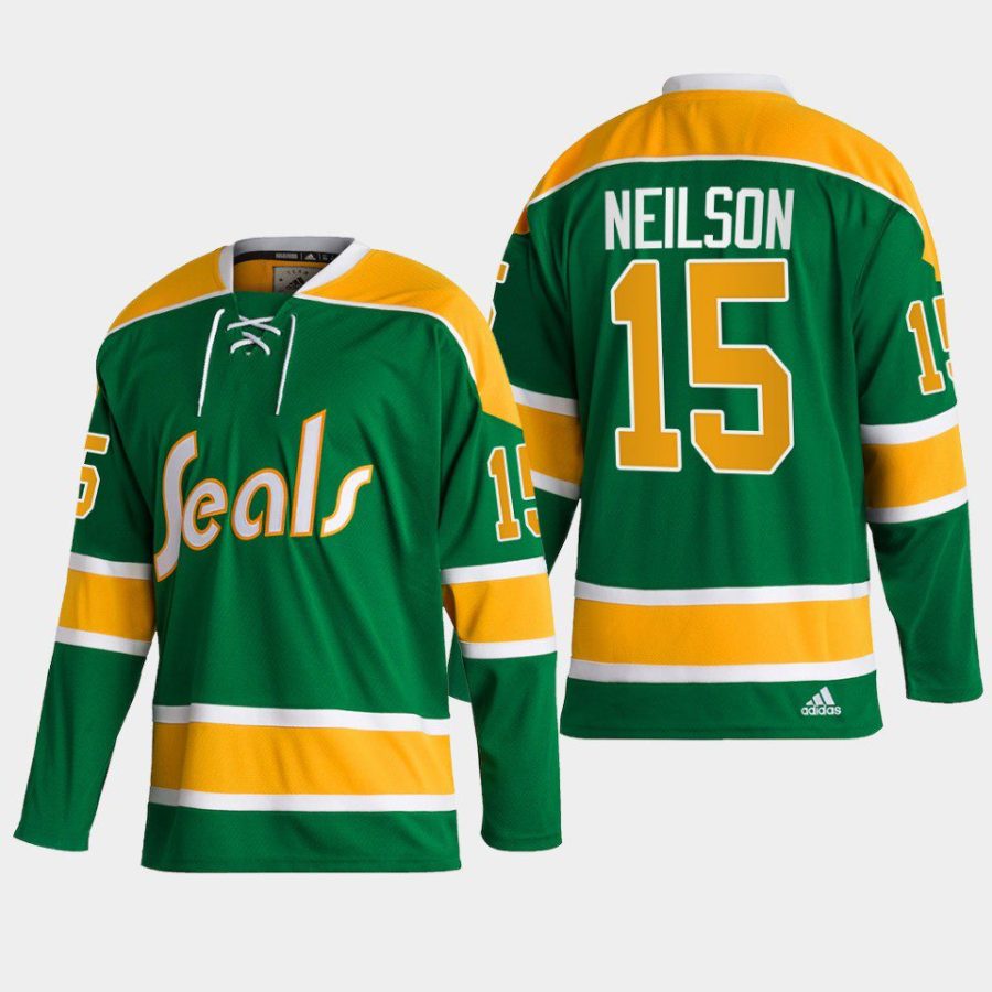 men golden seals jim neilson 2022 23 authentic reverse retro 2.0 green jersey