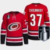 men hurricanes andrei svechnikov authentic pro 2022 stanley cup playoffs red jersey