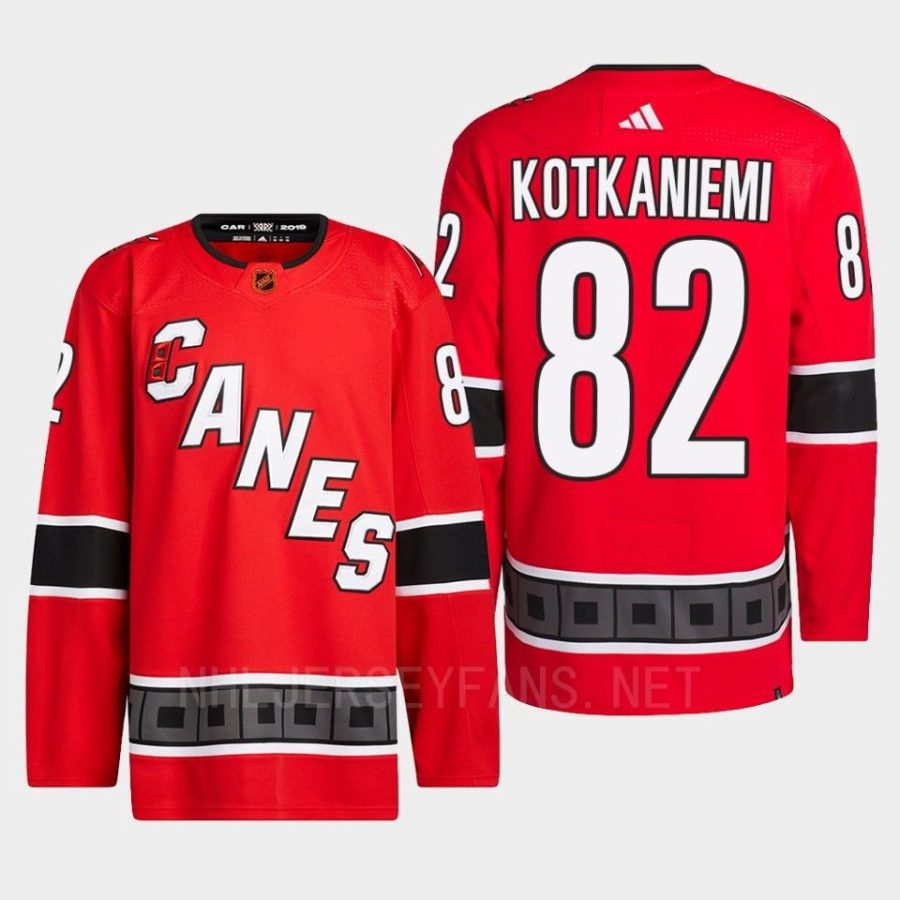 men hurricanes jesperi kotkaniemi 2022 authentic primegreen reverse retro 2.0 red jersey