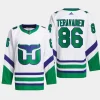 men hurricanes teuvo teravainen primegreen whalers white jersey