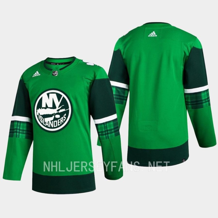 men islanders 2023 st. patricks day primegreen authentic jersey green