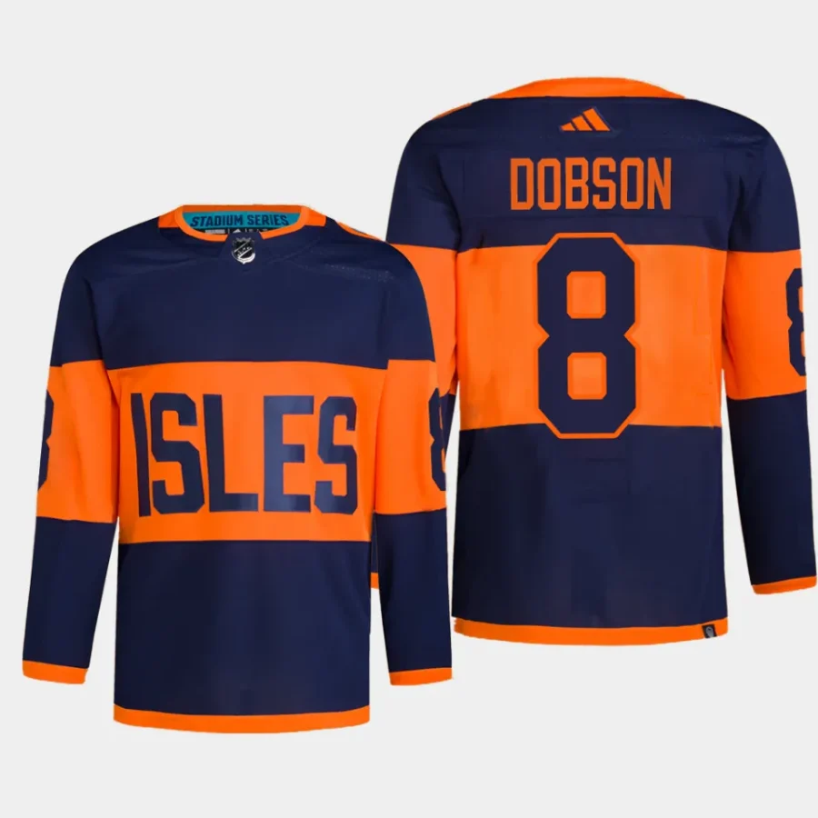 men islanders noah dobson authentic pro 2024 nhl stadium series navy jersey