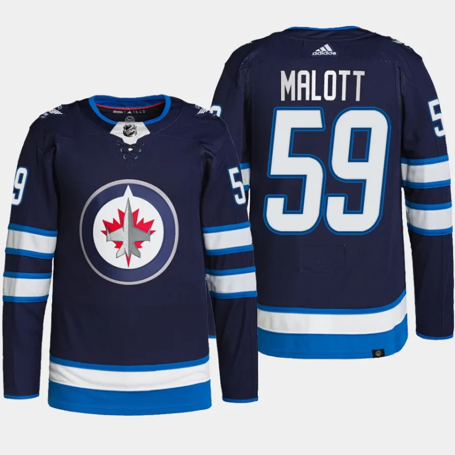 men jets jeff malott primegreen home authentic pro navy jersey