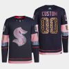 men kraken custom diamond limited mgk leopard print navy jersey