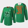 men kraken philipp grubauer 2023 speciality warm up green night green jersey