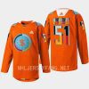 men kraken shane wright 2022 warmup indigenous people night orange jersey