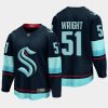 men kraken shane wright men 2022 nhl draft home navy jersey