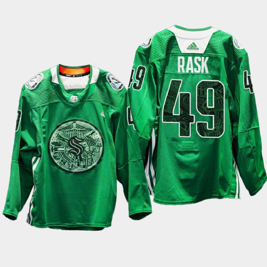 men kraken victor rask eco conscious green night 2022 green jersey