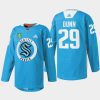 men kraken vince dunn warmup practice blue jersey