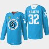 men kraken warmup practice blue jersey