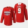 men la kings adrian kempe specialty 2023 x mas holiday red jersey