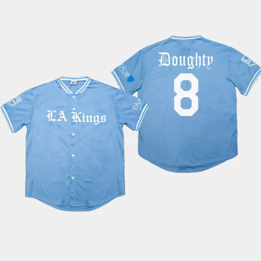 men la kings drew doughty baseball 2023 dodgers night blue jersey