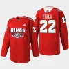 men la kings kevin fiala specialty 2023 x mas holiday red jersey