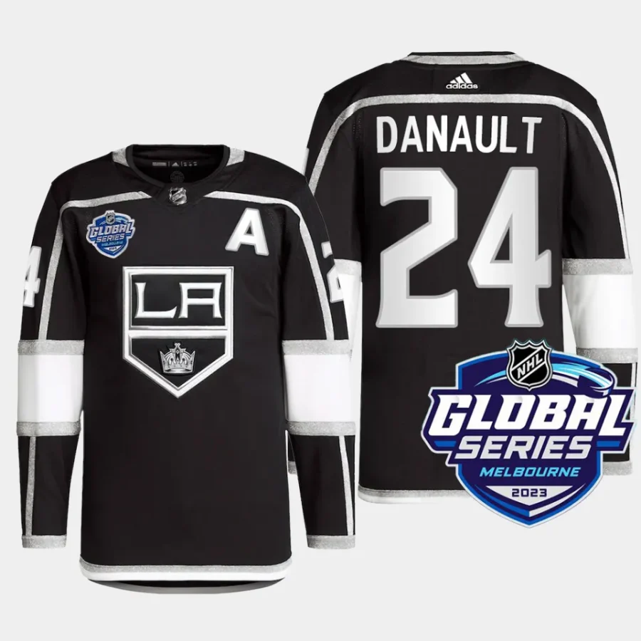 men la kings phillip danault authentic pro 2023 nhl global series primegreen black jersey