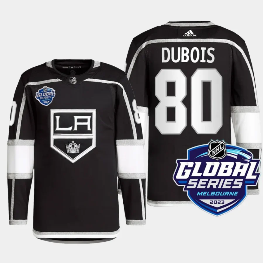 men la kings pierre luc dubois authentic pro 2023 nhl global series primegreen black jersey