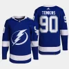 men lightning matt tomkins primegreen home authentic pro blue jersey