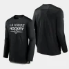 men los angeles kings authentic pro black long sleeve t shirt