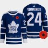 men maple leafs wayne simmonds 2022 lest we forget canadian remembrance day retro blue jersey