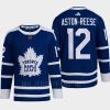 men maple leafs zach aston reese 2022 authentic primegreen reverse retro 2.0 blue jersey