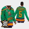 men mighty ducks urho vaakanainen throwback 30th anniversary 2023 24 green jersey