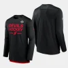 men new jersey devils 2024 nhl stadium series black authentic pro long sleeve tech t shirt