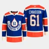 men oilers jake chiasson primegreen 2023 nhl heritage classic authentic player royal jersey