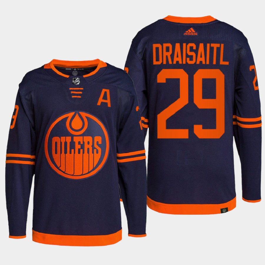 men oilers leon draisaitl 2022 primegreen authentic pro alternate navy jersey