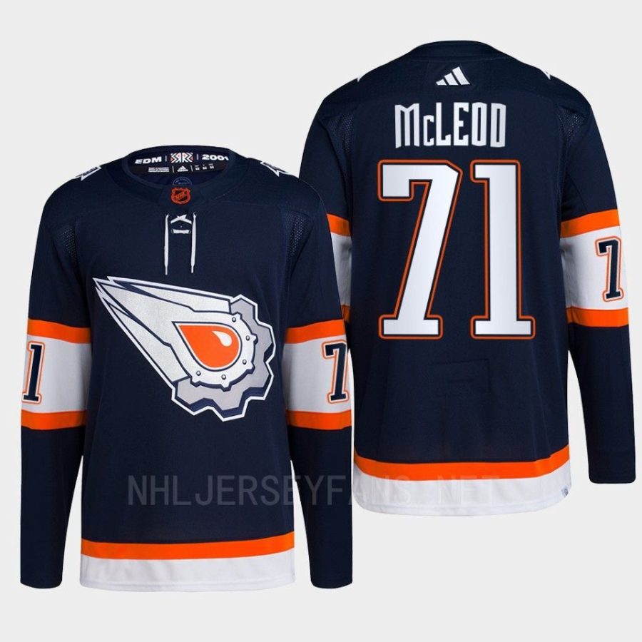 men oilers ryan mcleod 2022 authentic primegreen reverse retro 2.0 navy jersey