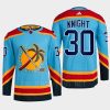 men panthers spencer knight 2022 authentic primegreen reverse retro 2.0 blue jersey