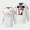 men penguins bryan rust 2022 rainbow pride warmup white jersey