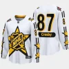 men penguins sidney crosby breakaway 2024 nhl all star game white jersey