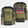 men predators eeli tolvanen practice military appreciation 2022 camo jersey