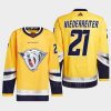 men predators nino niederreiter 2022 authentic primegreen reverse retro 2.0 yellow jersey