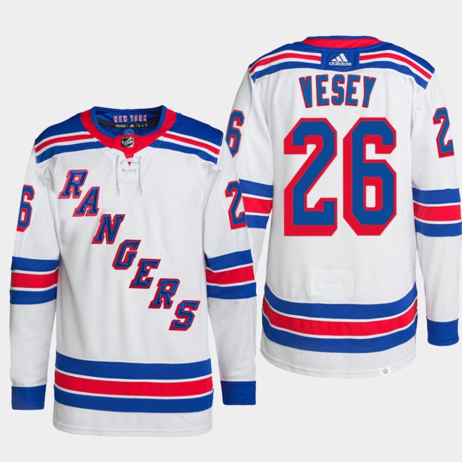 men rangers jimmy vesey away primegreen white jersey