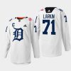 men red wings dylan larkin 2023 lca specialty drw tigers night white jersey