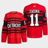 men red wings filip zadina 2022 authentic pro reverse retro 2.0 red jersey