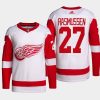 men red wings michael rasmussen 2022 primegreen authentic pro away white jersey